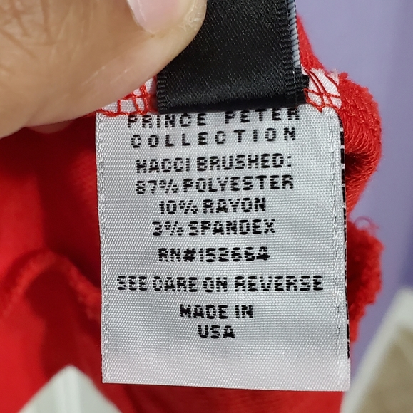 Prince Peter Red Graphic "Santa's Fave" Crew Neck Sweater - Picture 4 of 5